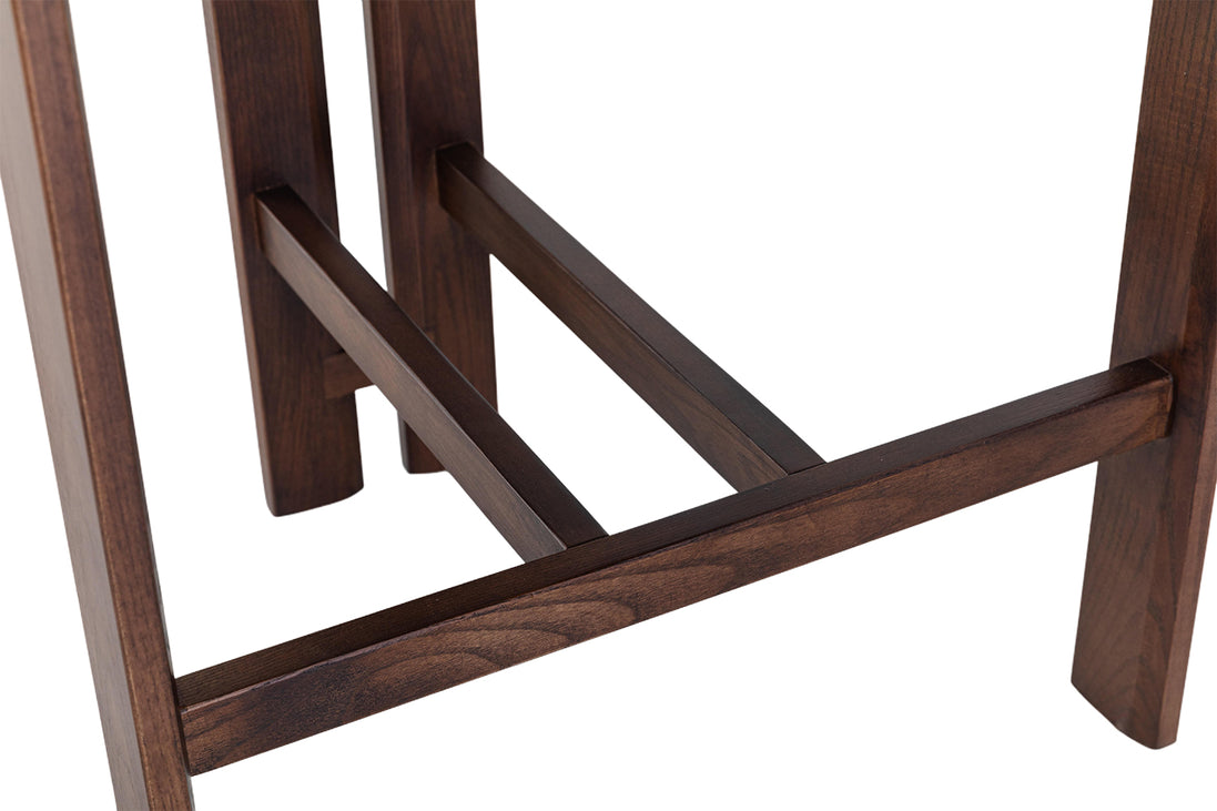 Bar stool CAMILLE, ash wood & fabric