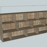 GUNSBRIG | Bibliothèque basse
