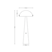 Floor lamp - BARONE, beige